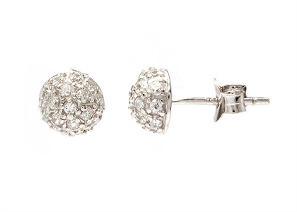 Rhodium Plated | Stud Earrings